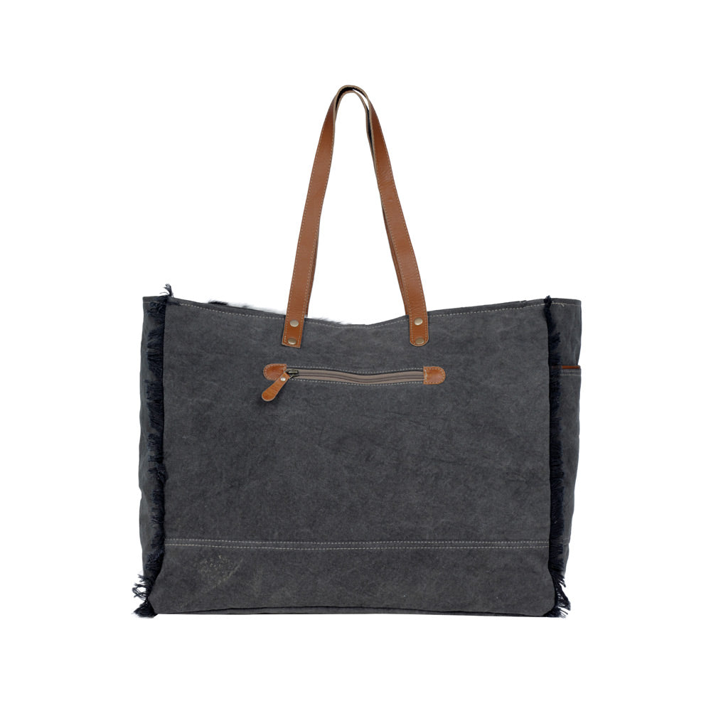 Sac Matty Affair en toile et en poils de vache