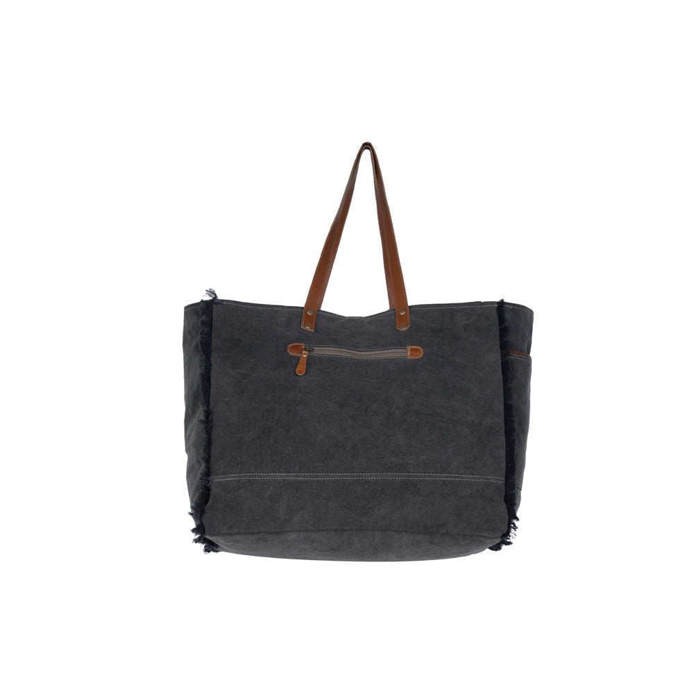 Sac Matty Affair en toile et en poils de vache