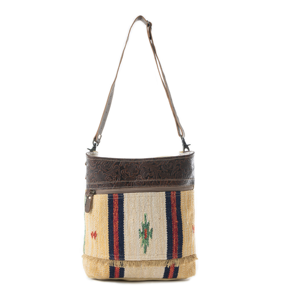 Sac à bandoulière jaune et parfumé
