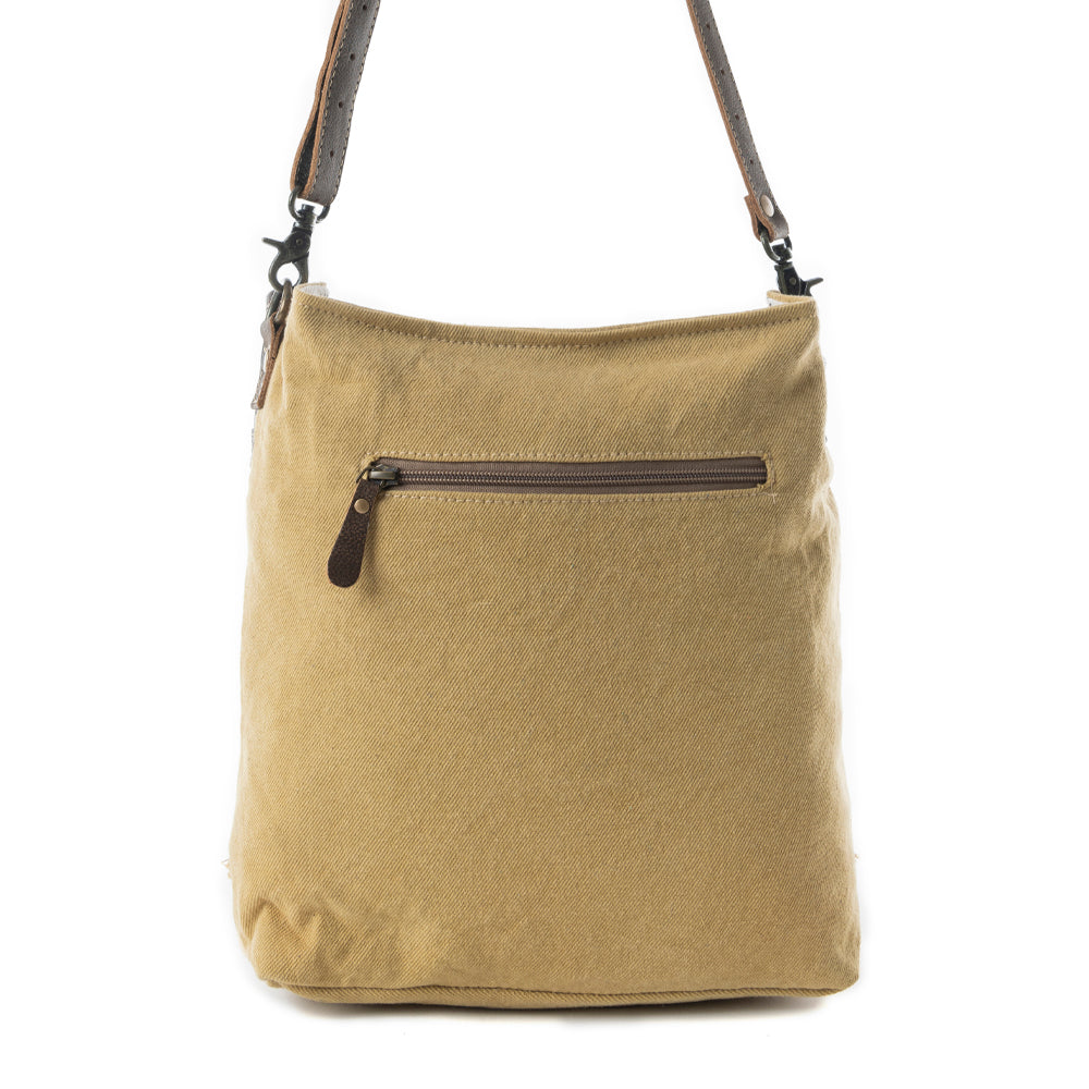 Sac à bandoulière jaune et parfumé