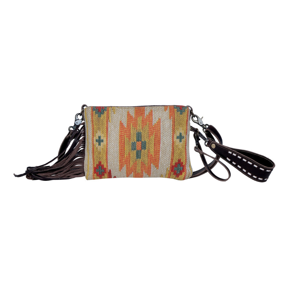 Sac éblouissant jaune ciselé main