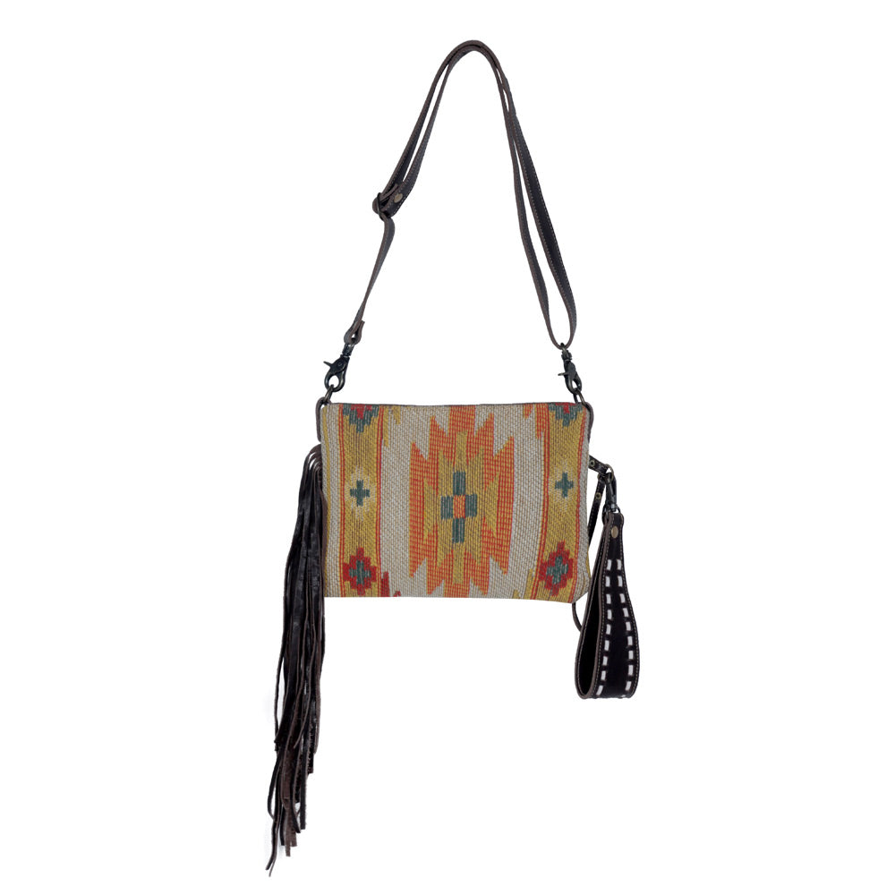 Sac éblouissant jaune ciselé main