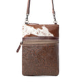 Sac en cuir et poils de vache "Vigne emmêlée"