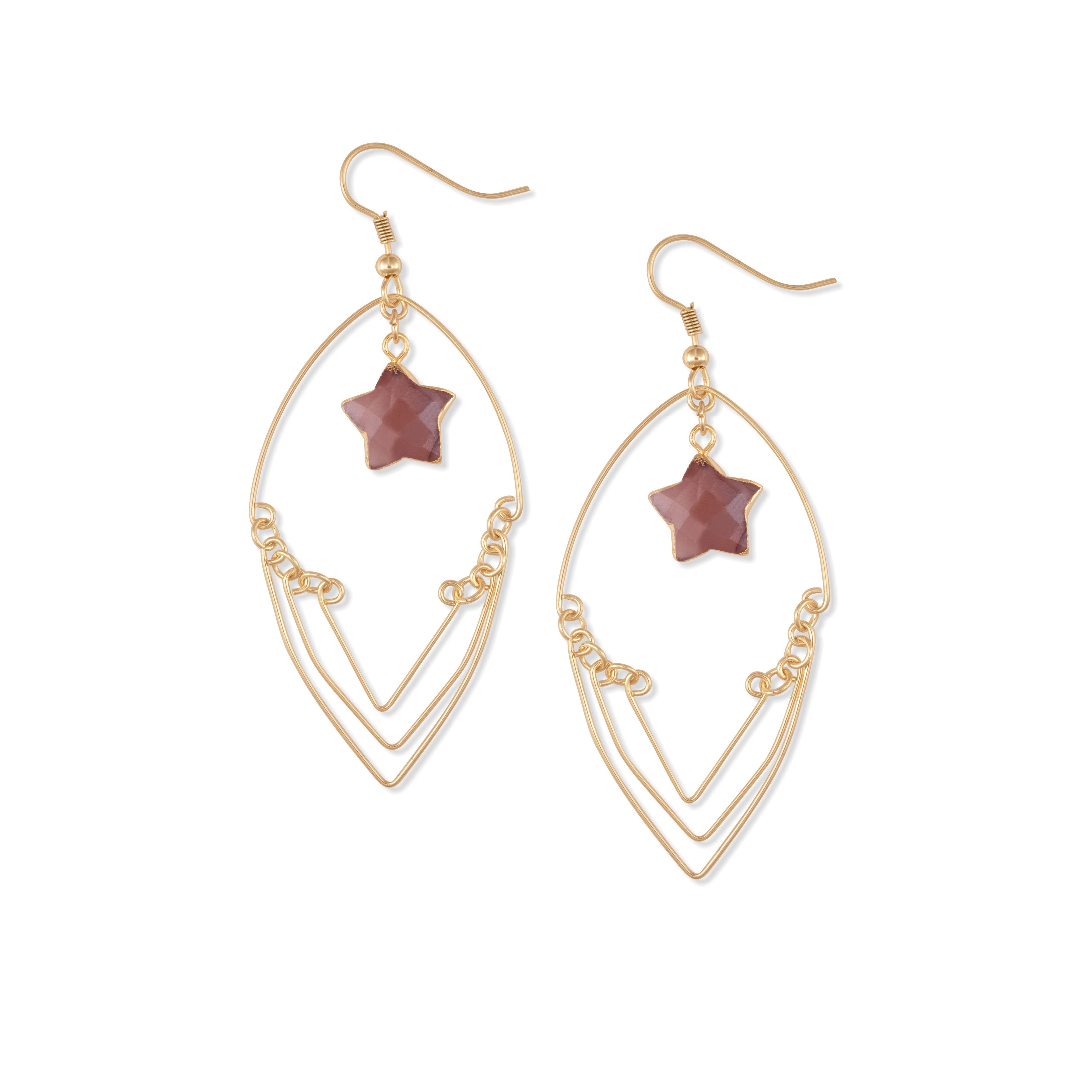 Boucle d'oreille lumière étoilée