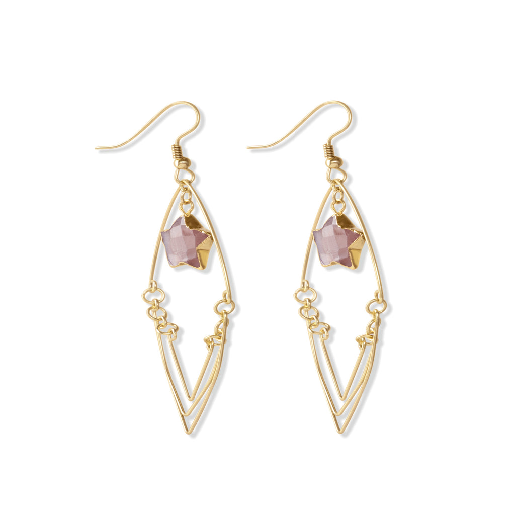 Boucle d'oreille lumière étoilée