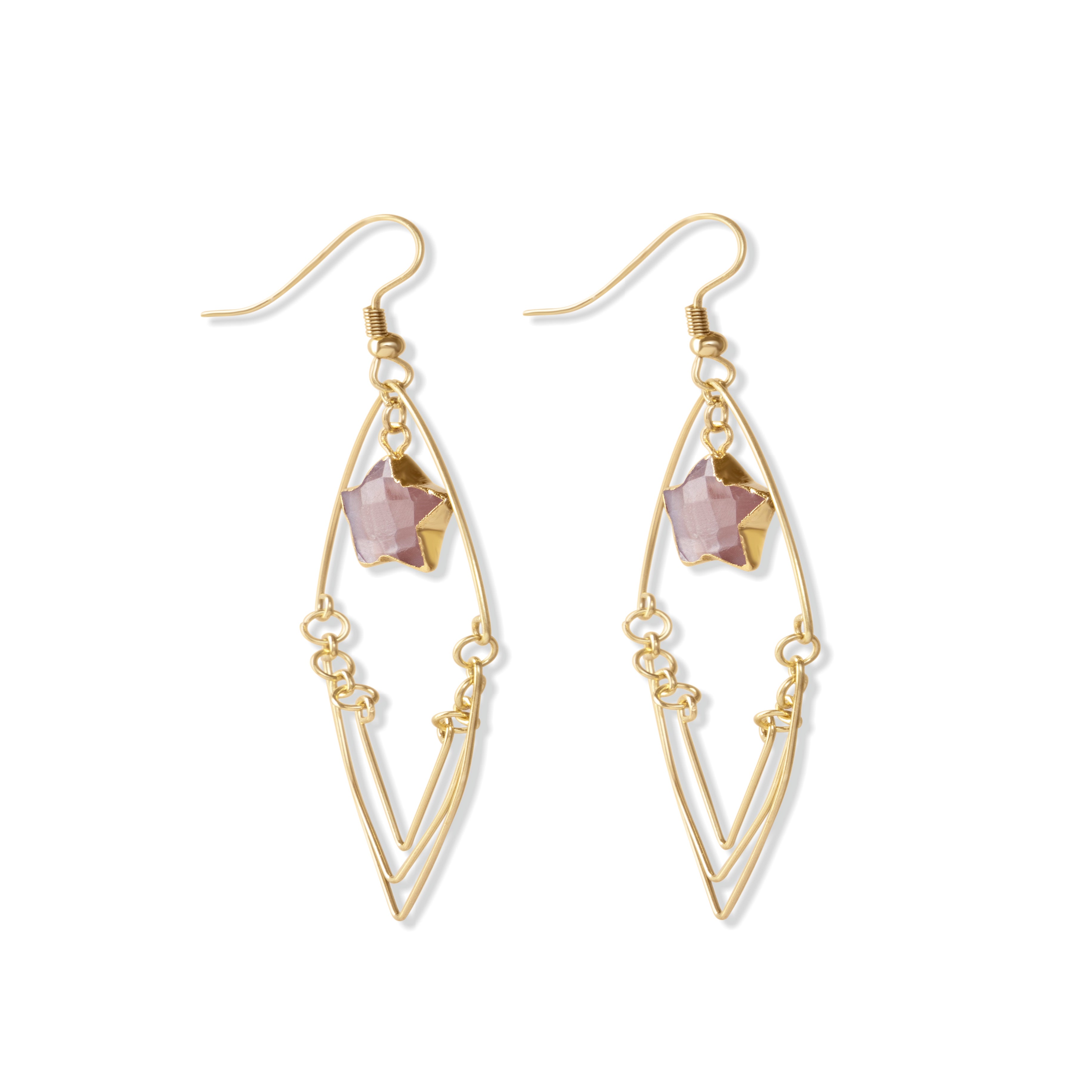 Boucle d'oreille lumière étoilée