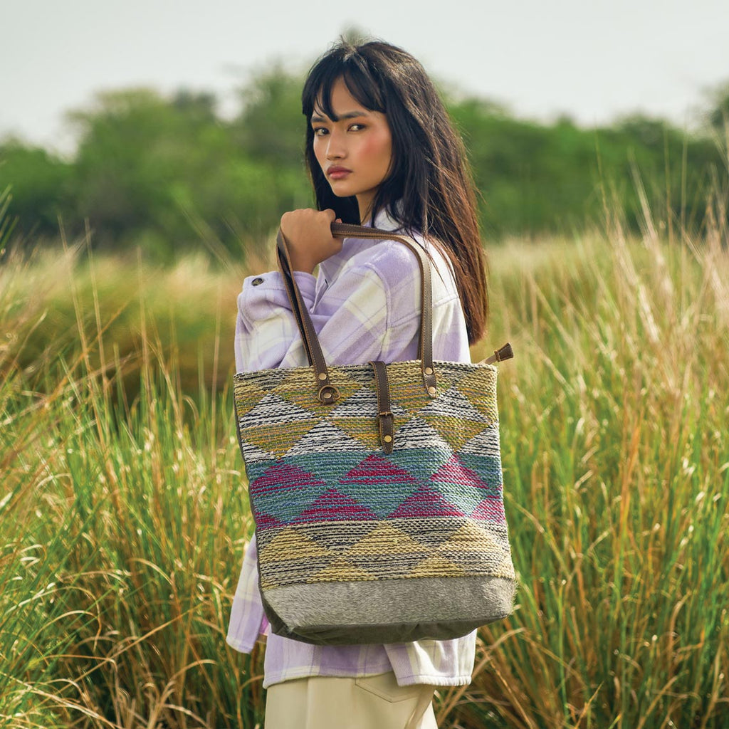 Sac fourre-tout Vagues multicolores,