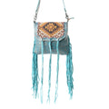 Sac marin en cuir et poils de vache