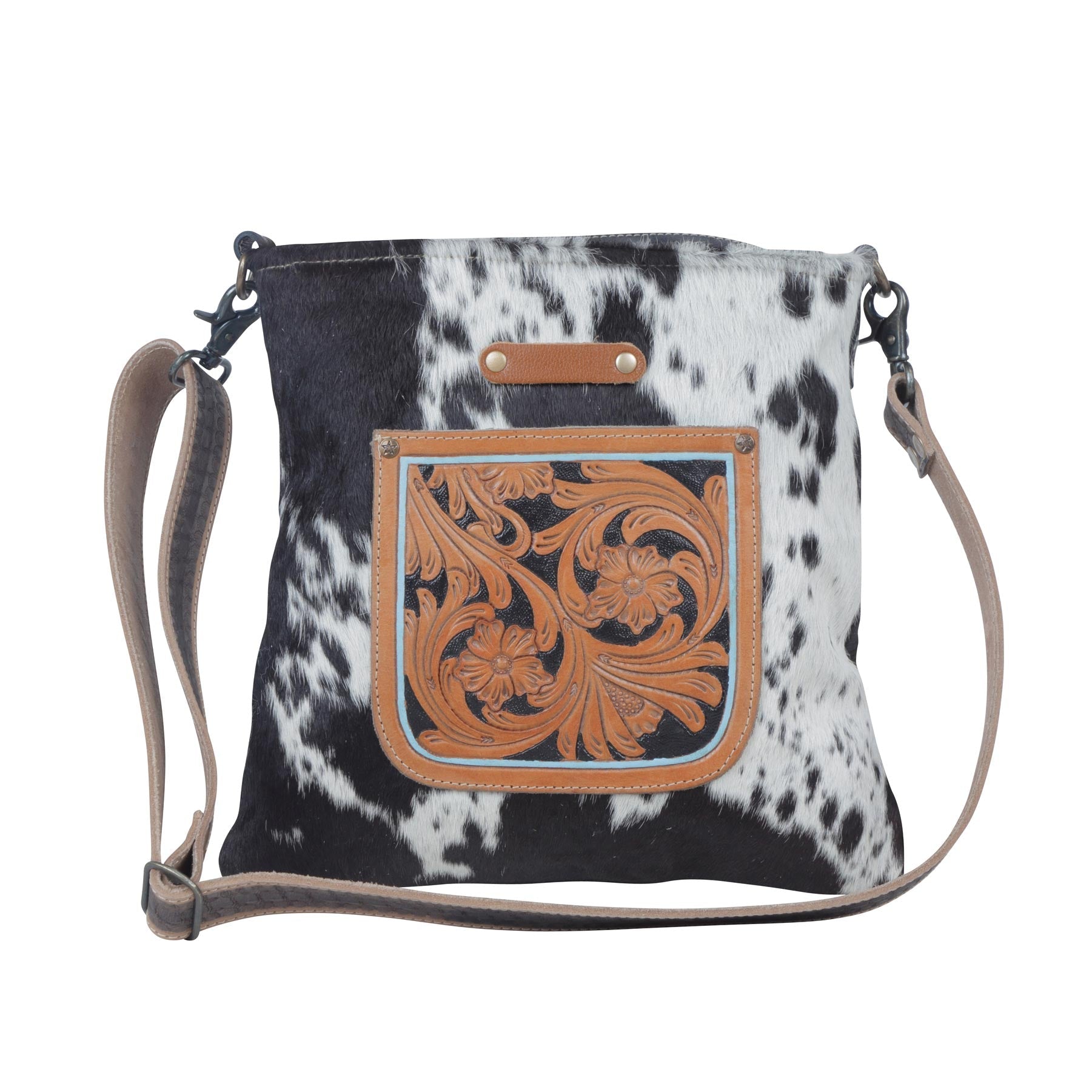 Sac ouvragé à la main motif floral