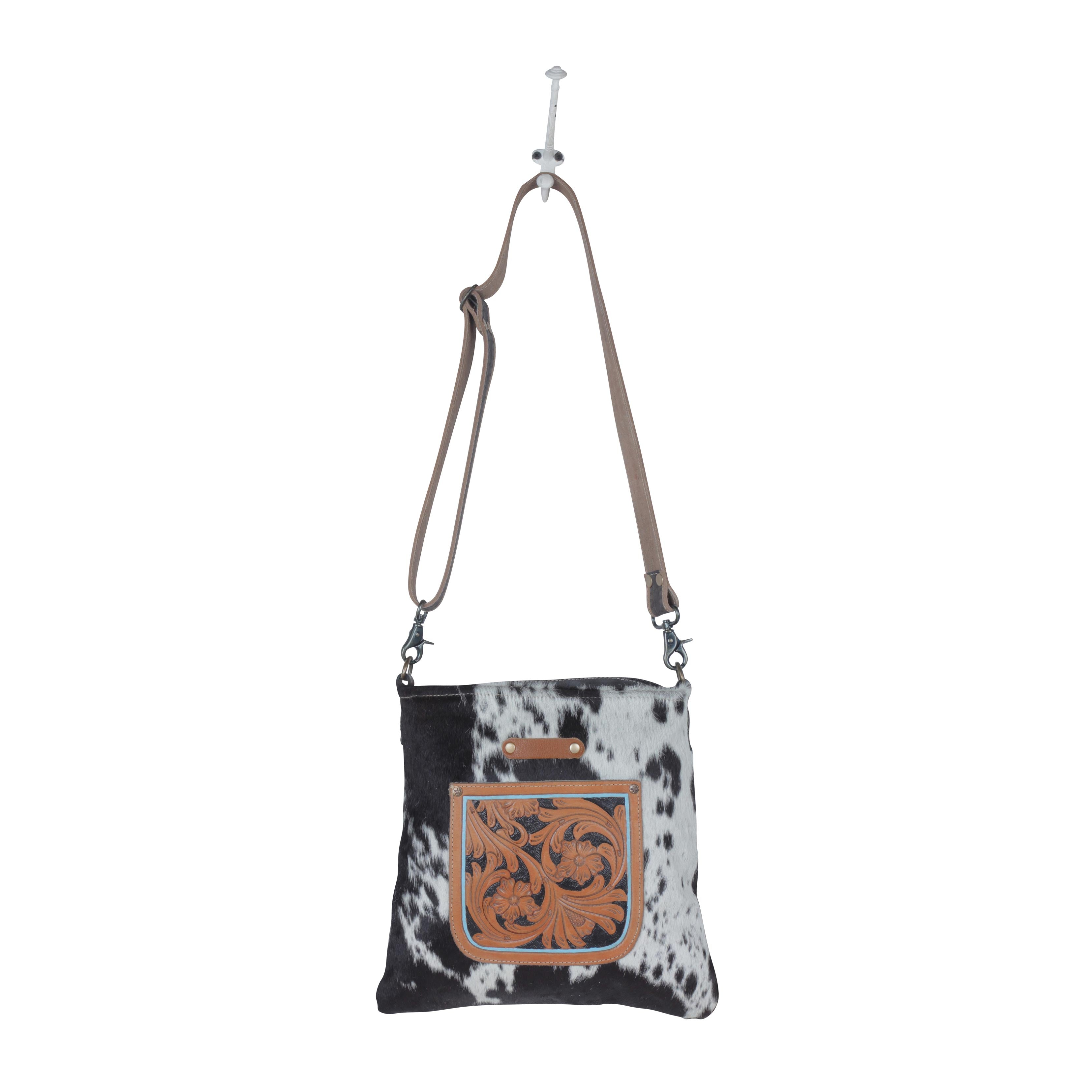 Sac ouvragé à la main motif floral