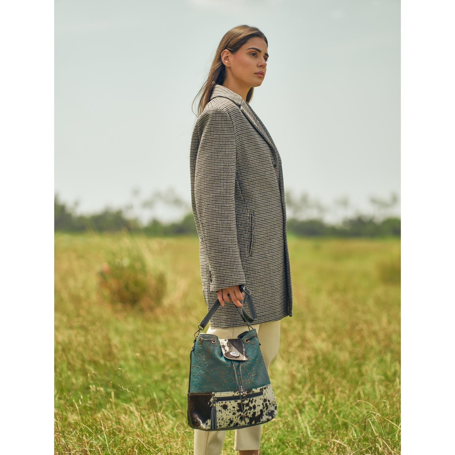 Sac seau pervenche