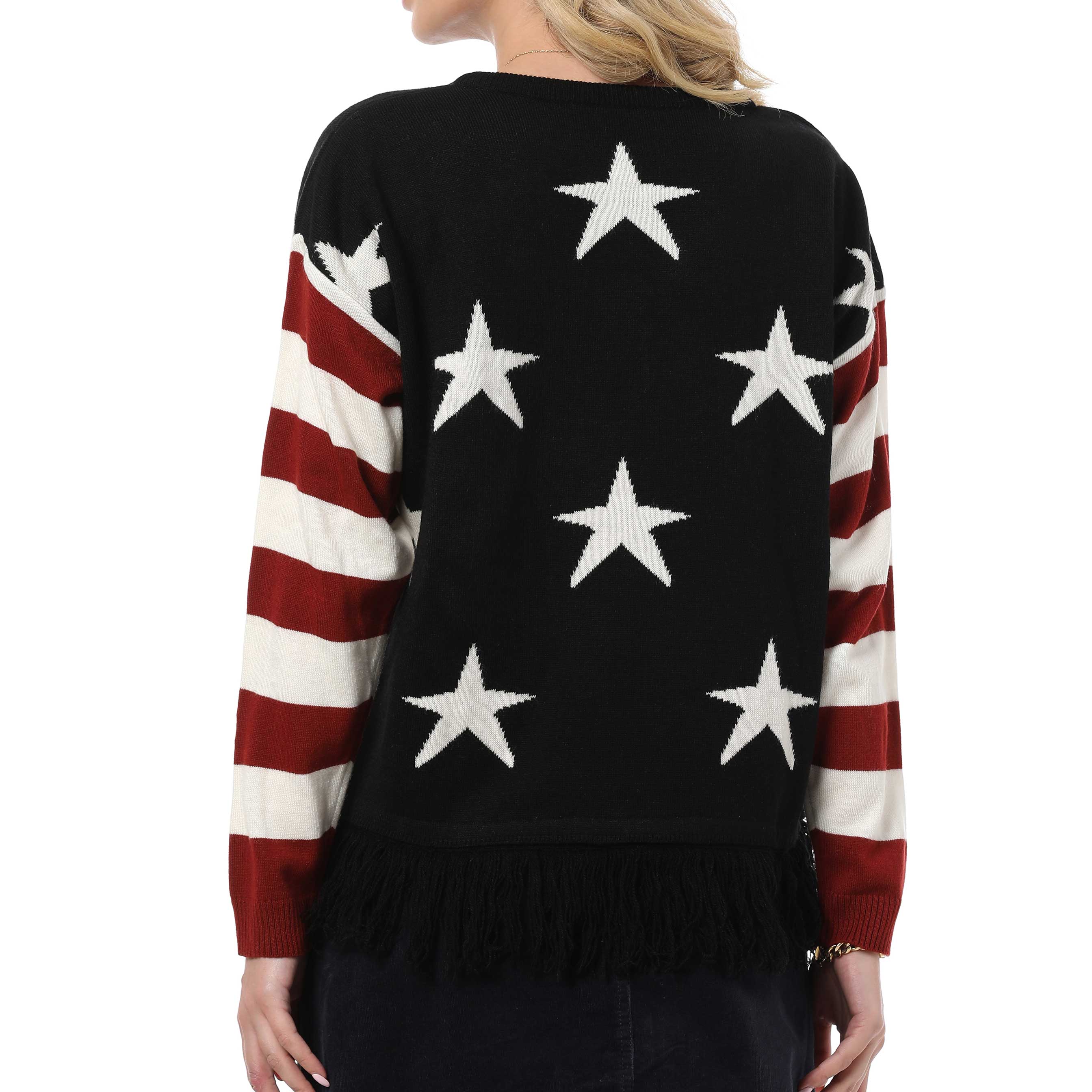 Pull Wintech à franges