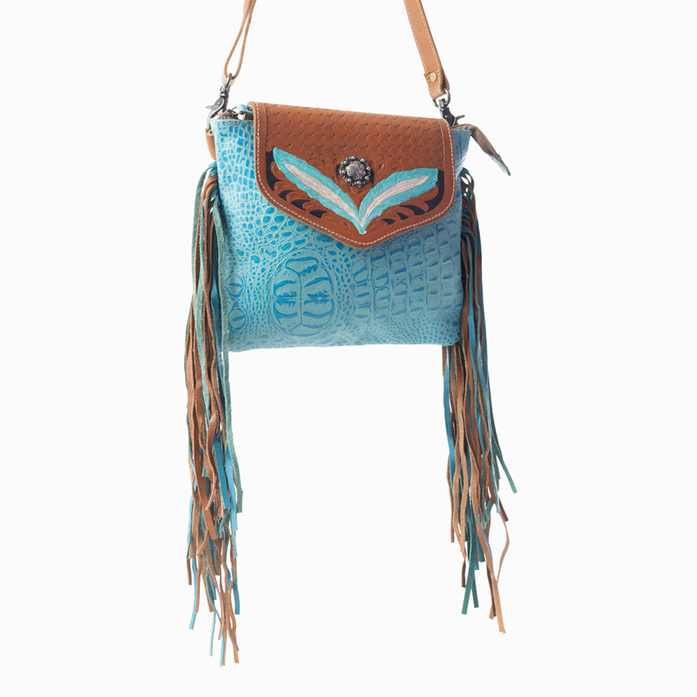 Sac ciselé Blue Wings
