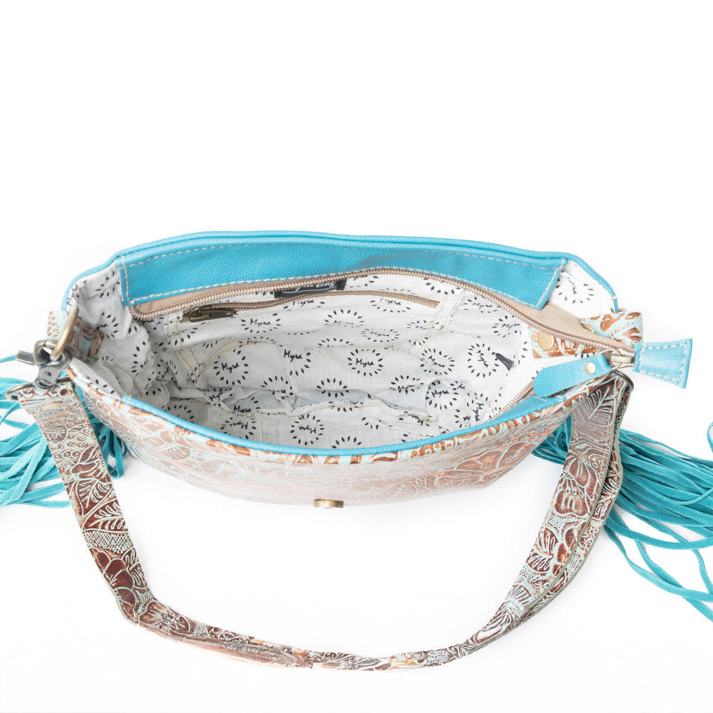 Sac Cyan Accenture en Cuir et Peau de Vache