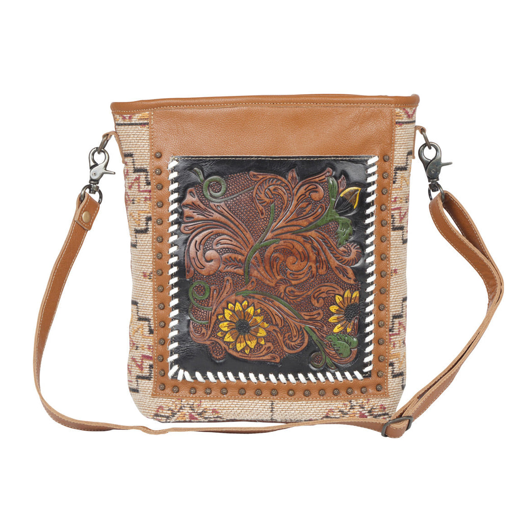 Sac ciselé Floral Embers