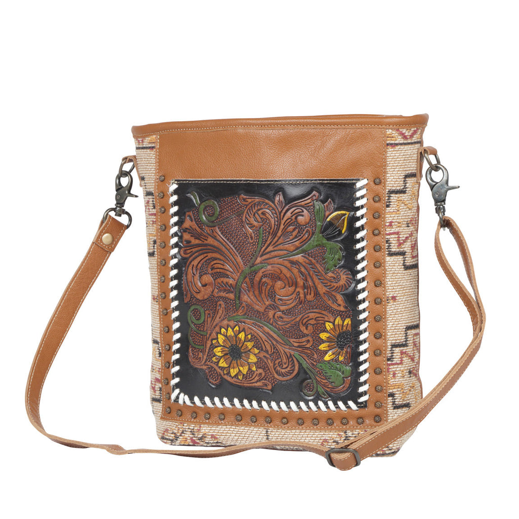 Sac ciselé Floral Embers