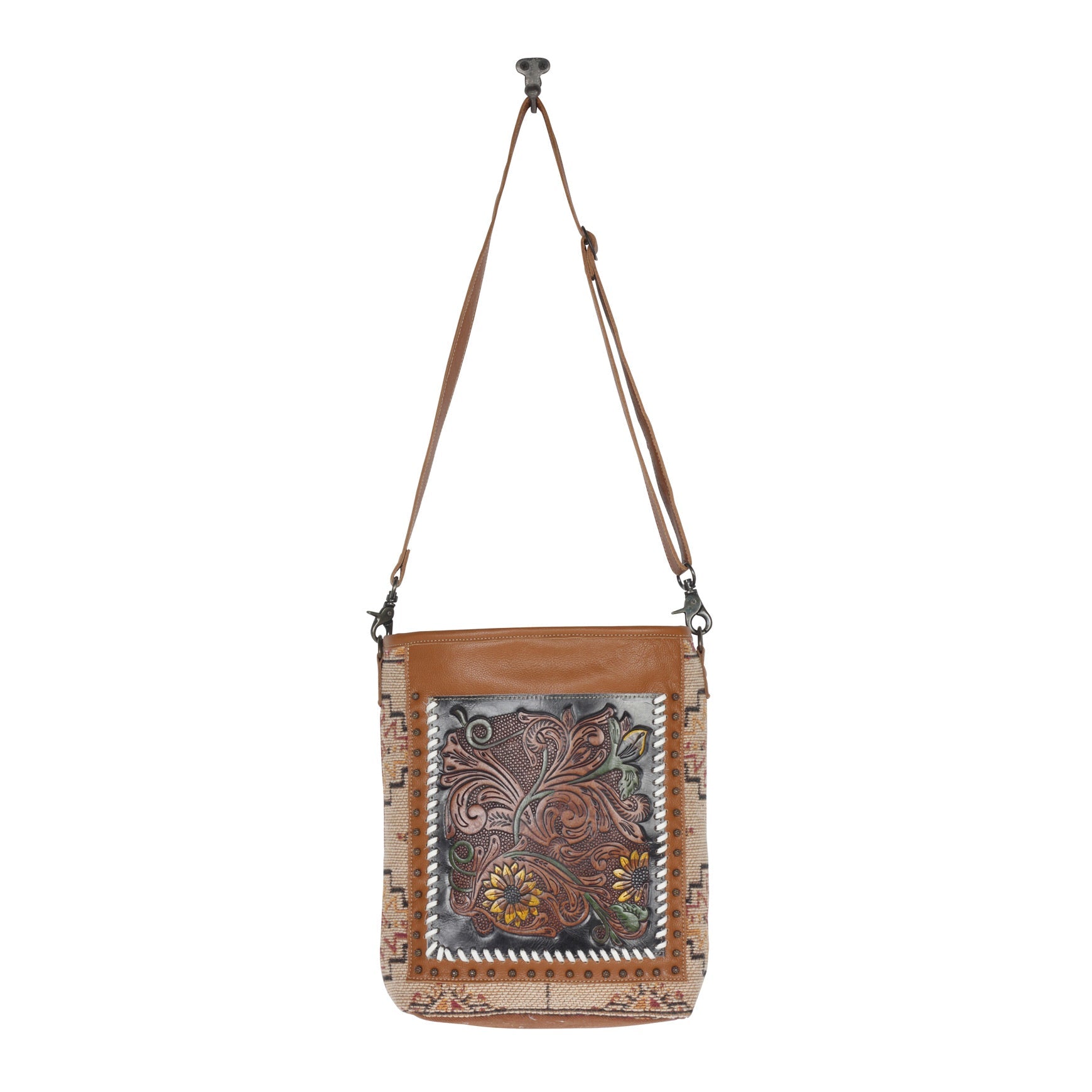 Sac ciselé Floral Embers