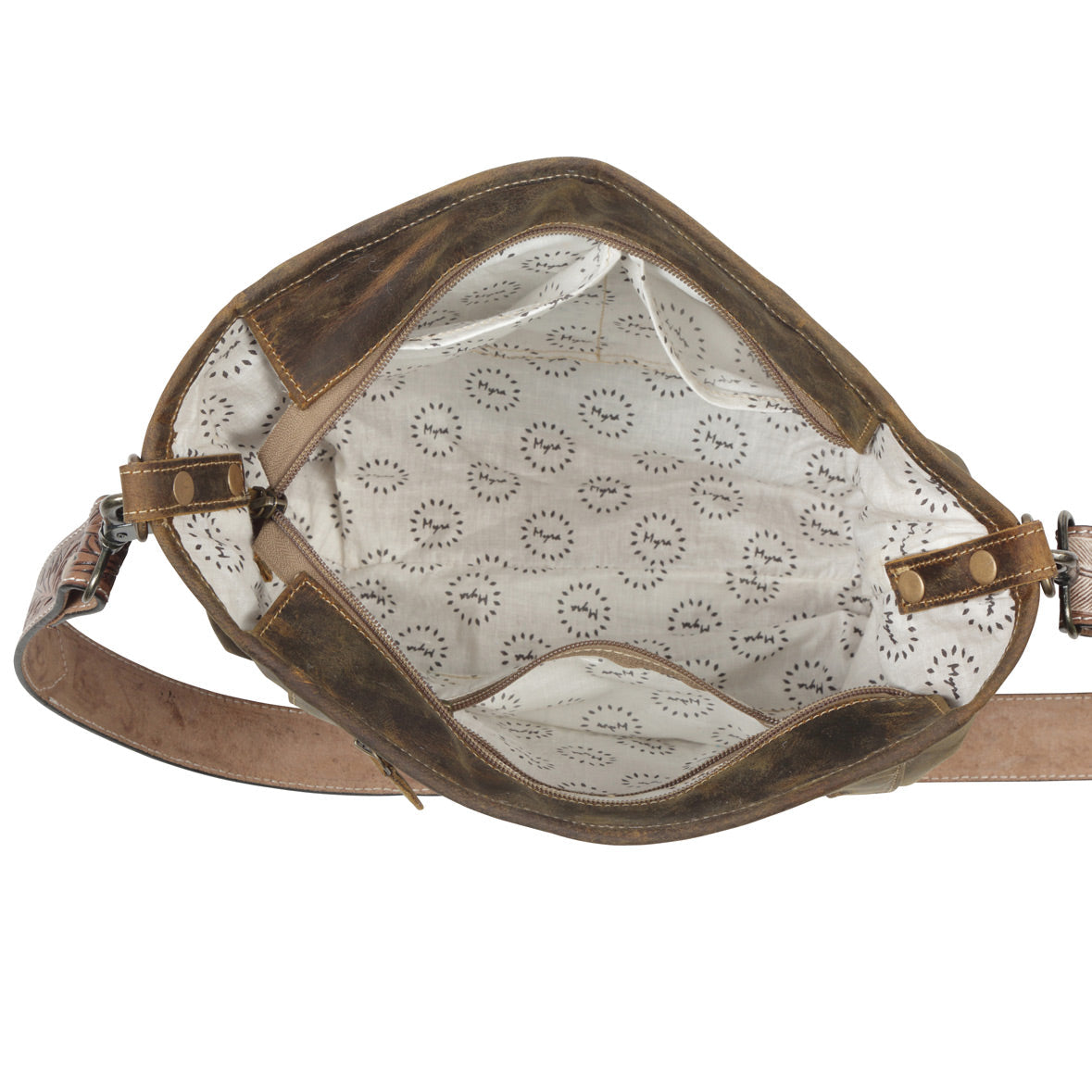 Sac Cornell en cuir et peau de vache rose