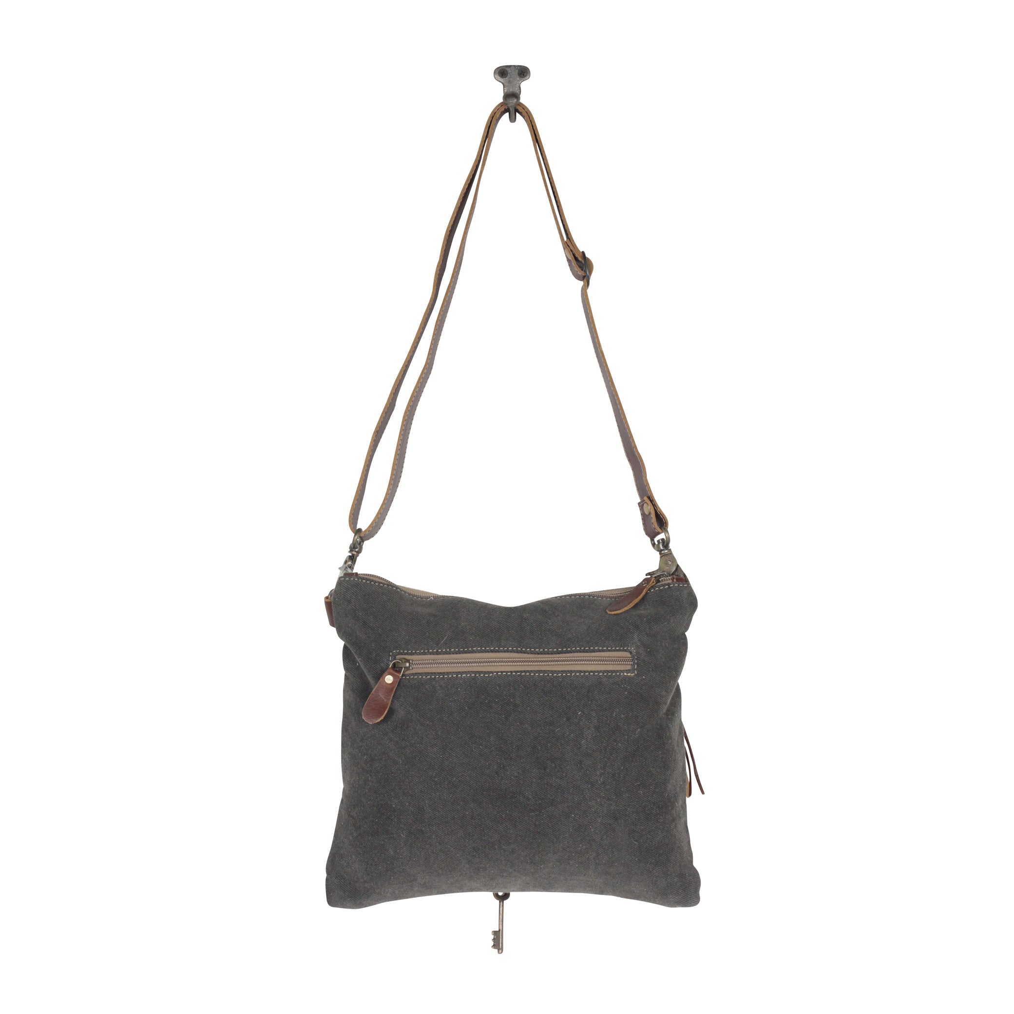 Sac North Star en toile et poil de vache