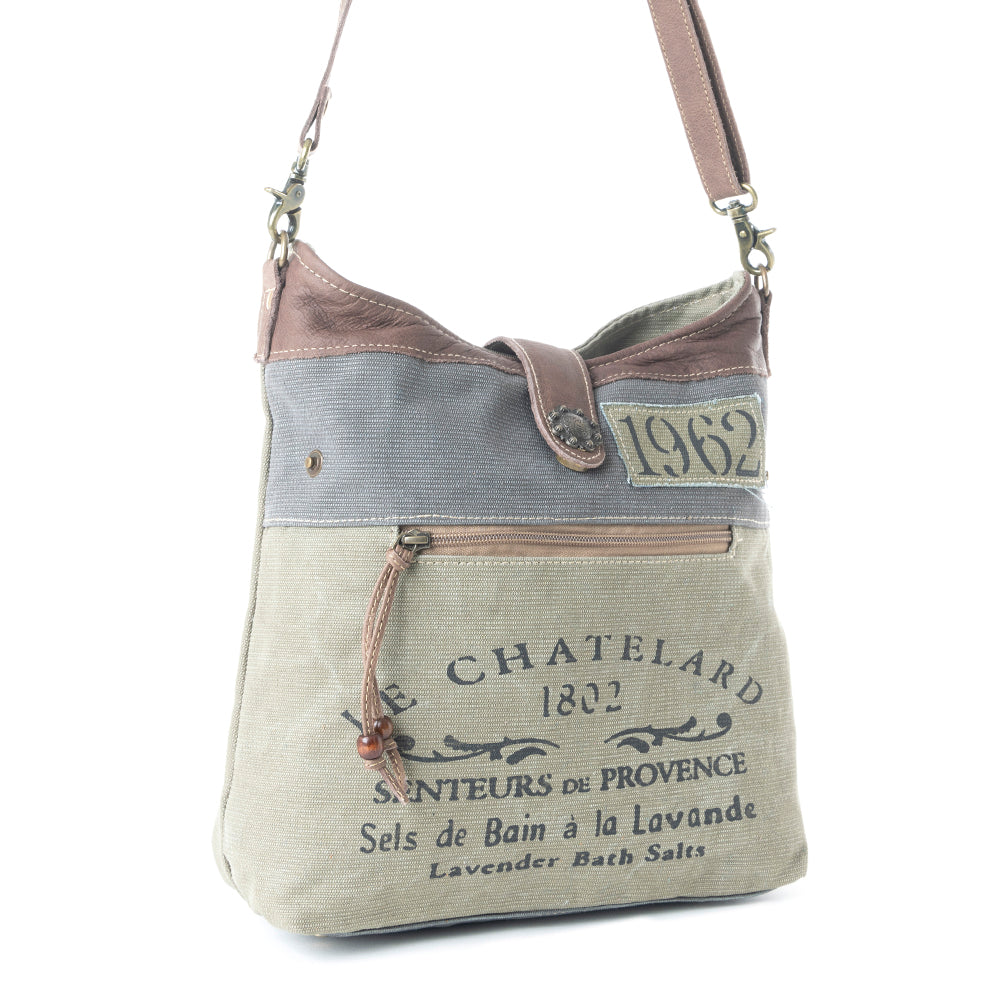 Sac à bandoulière gris psychédélique