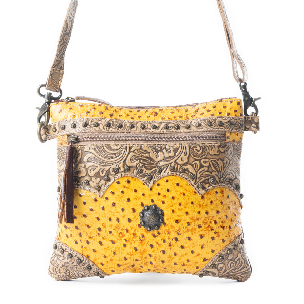 Sac en cuir et poils de vache Sarvam