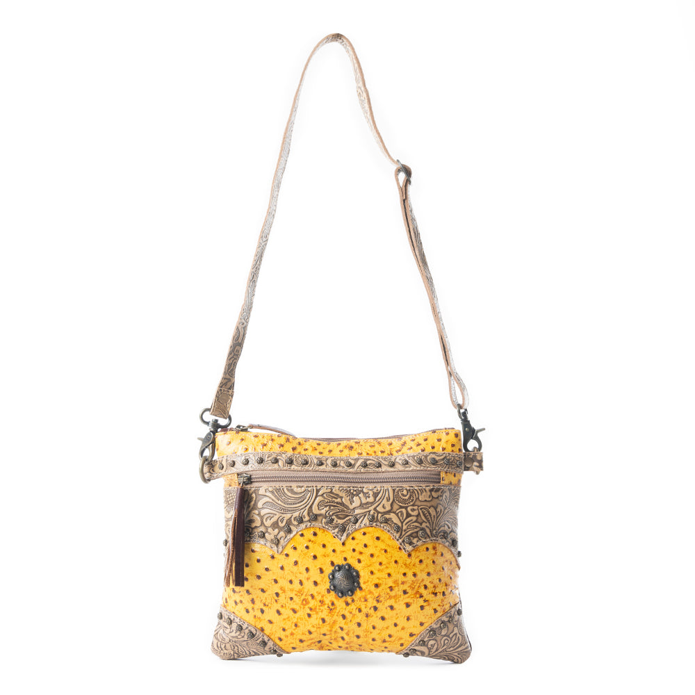Sac en cuir et poils de vache Sarvam