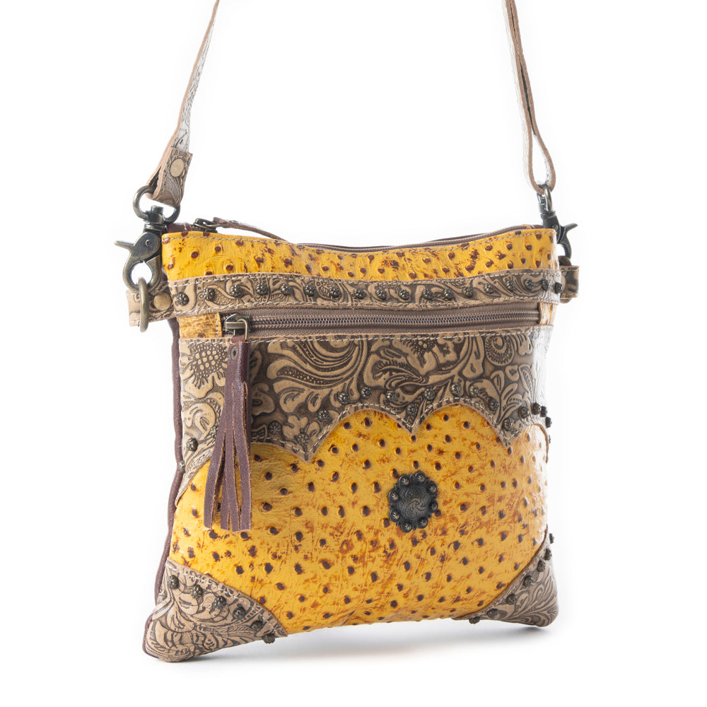 Sac en cuir et poils de vache Sarvam