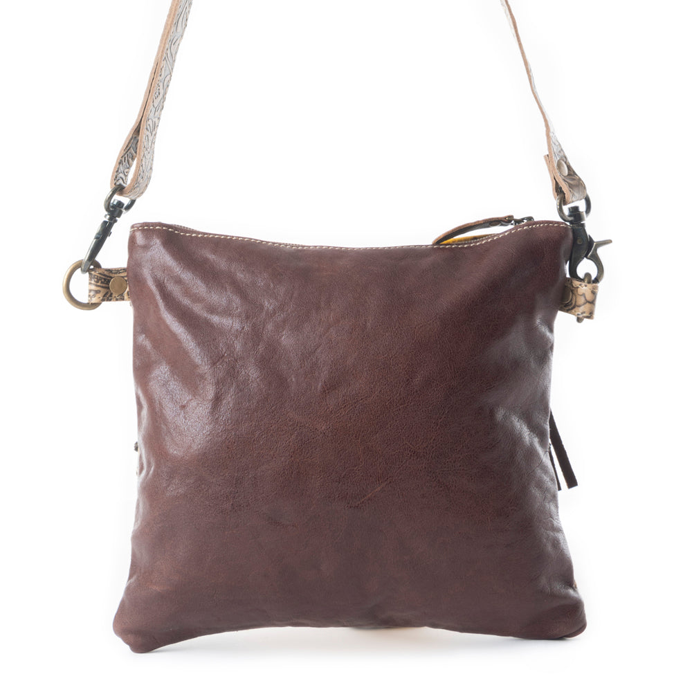 Sac en cuir et poils de vache Sarvam