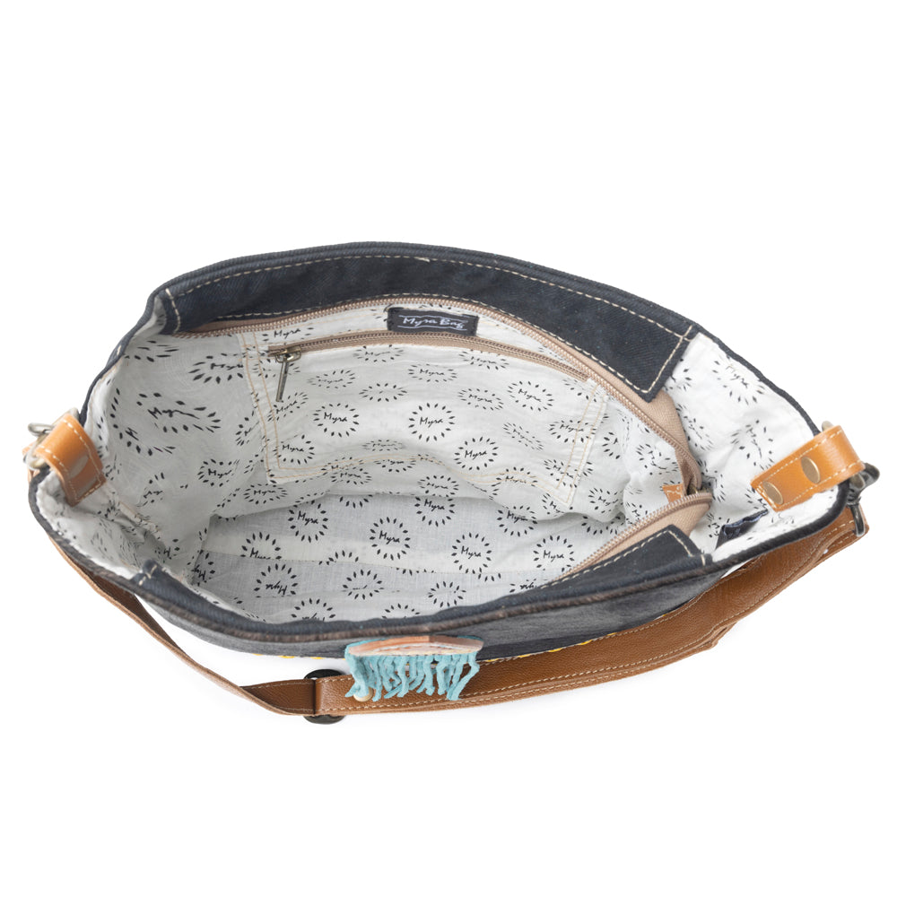 Sac fait main bougie bleue