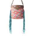 Sac en cuir repoussé rose Pantone