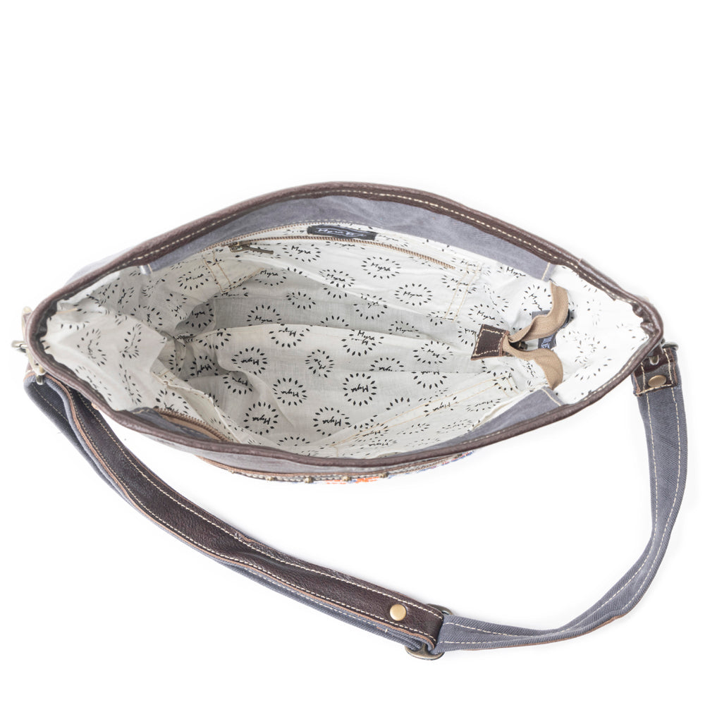 Sac à bandoulière marron taupe