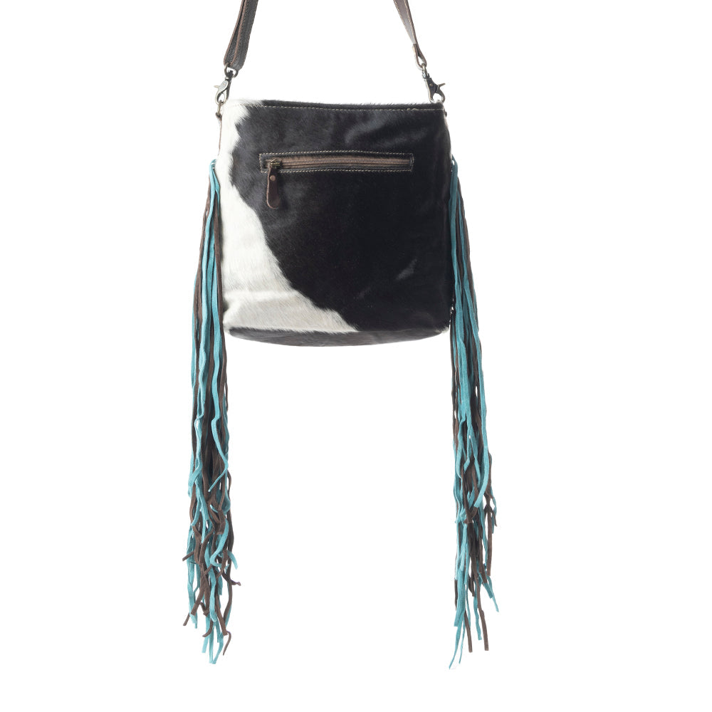Sac en cuir repoussé Couronne Saphir