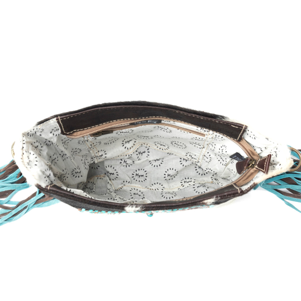 Sac en cuir repoussé Couronne Saphir