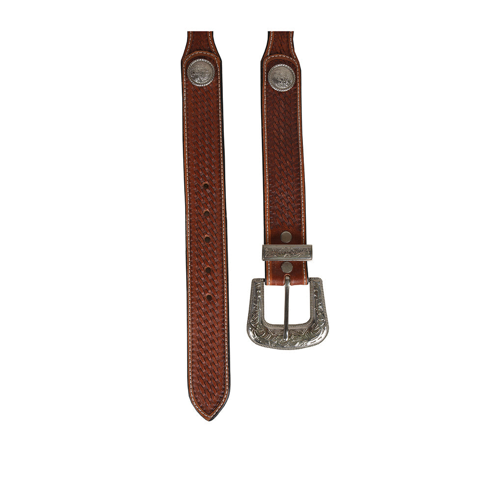 Ceinture en cuir pour femme Rustic Woods, ciselée à la main