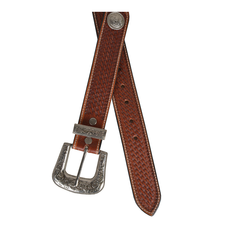 Ceinture en cuir pour femme Rustic Woods, ciselée à la main