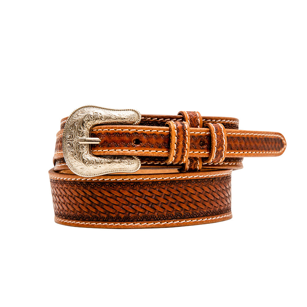 Ceinture en cuir ciselé Vandal pour femme