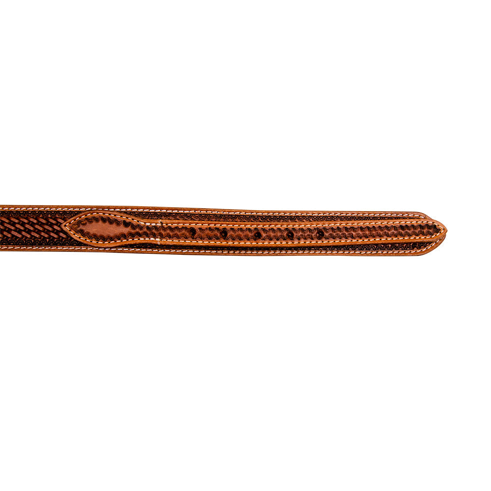 Ceinture en cuir ciselé Vandal pour femme