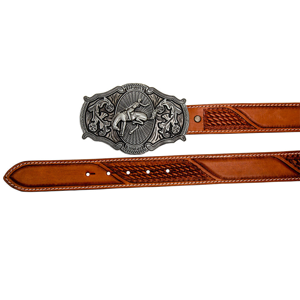 Ceinture en cuir pour femme « Coco-Bean » estampée à la main