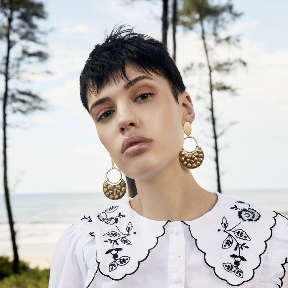 Boucle d'oreille Plumule