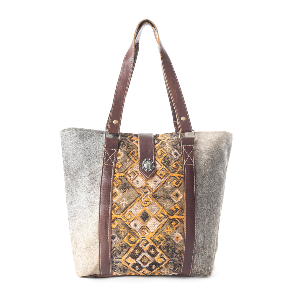 Sac en cuir et poils de veau Regent