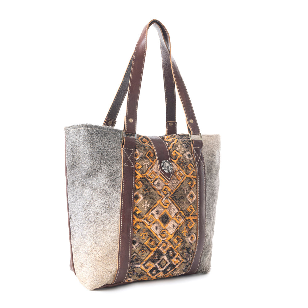 Sac en cuir et poils de veau Regent