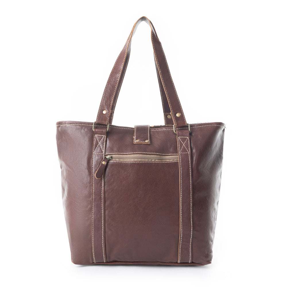 Sac en cuir et poils de veau Regent