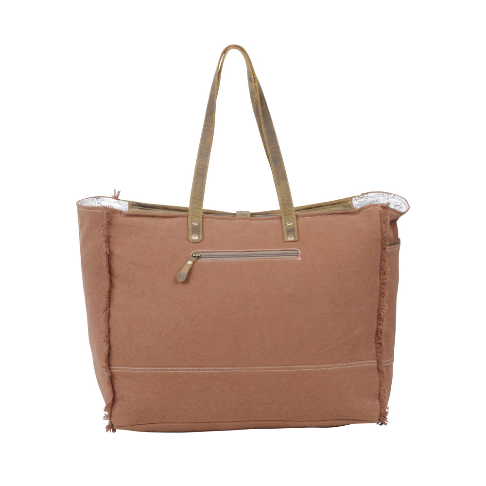 SAC EN TOILE ET POIL DE VACHE SEL ET POIVRE