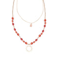 Collier Étoiles Bordeaux