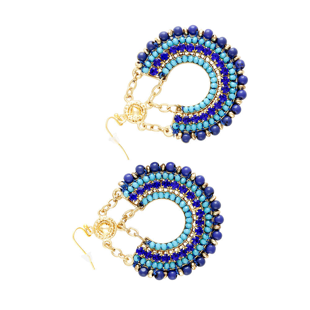 Boucle d'oreille croissant de lune