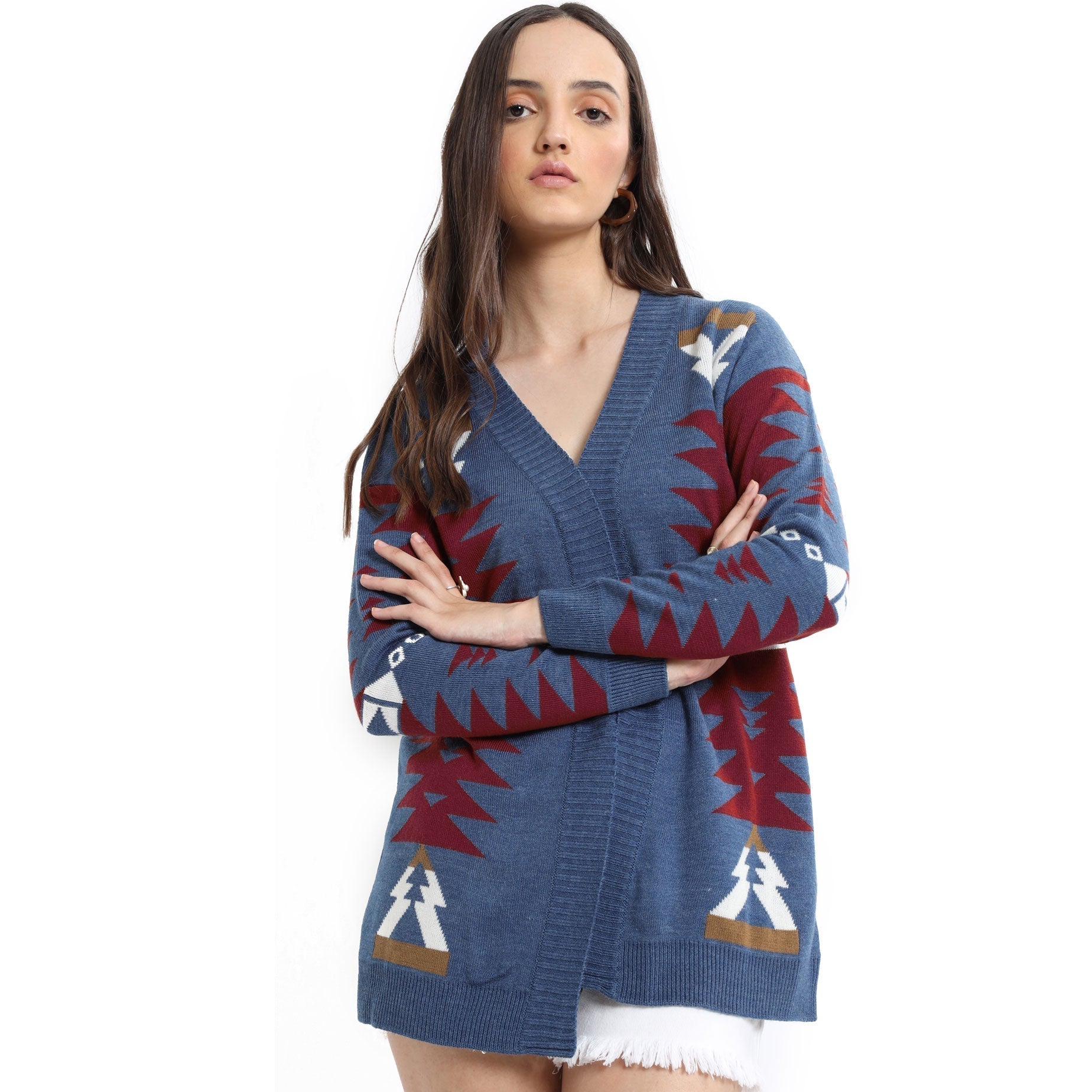 Gilet cardigan Vigne rouge