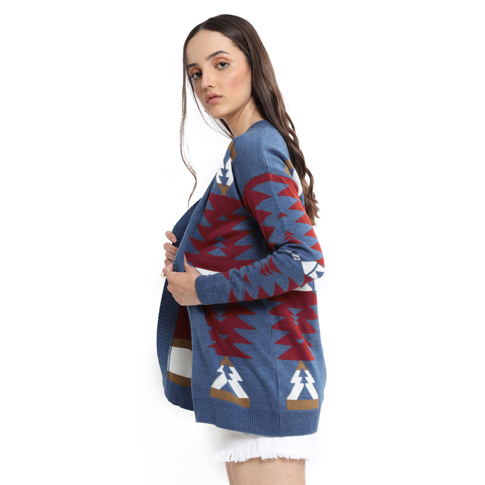 Gilet cardigan Vigne rouge