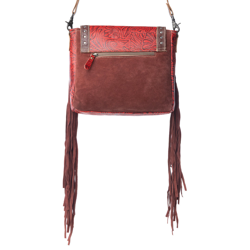 Sac en cuir et poils de veau Cherry Pops