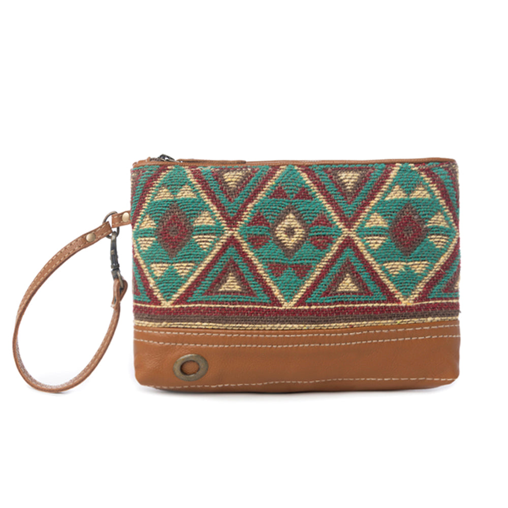 Pochette en myrte tacheté