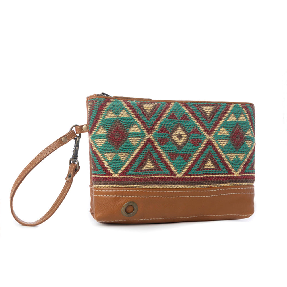 Pochette en myrte tacheté
